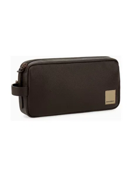 Saszetka Emporio Armani brązowa