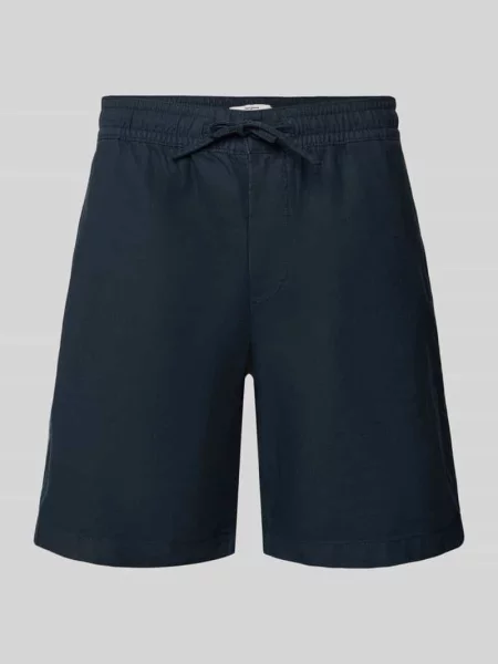 Szorty chinos o kroju relaxed fit z mieszanki bawełny i lnu Pepe Jeans
