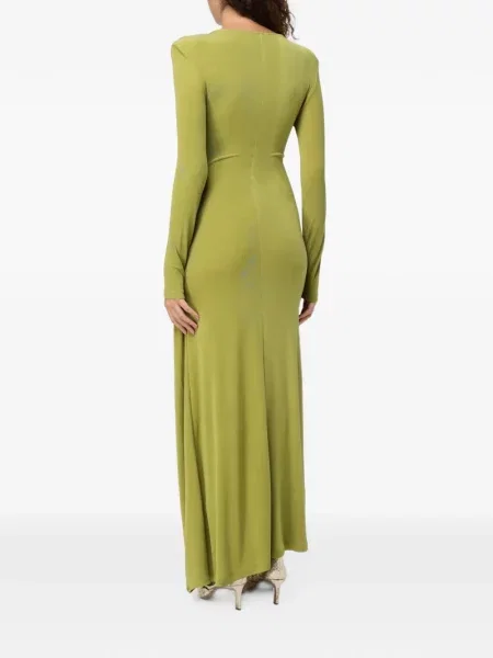 Rochie maxi Eleh drapată verde