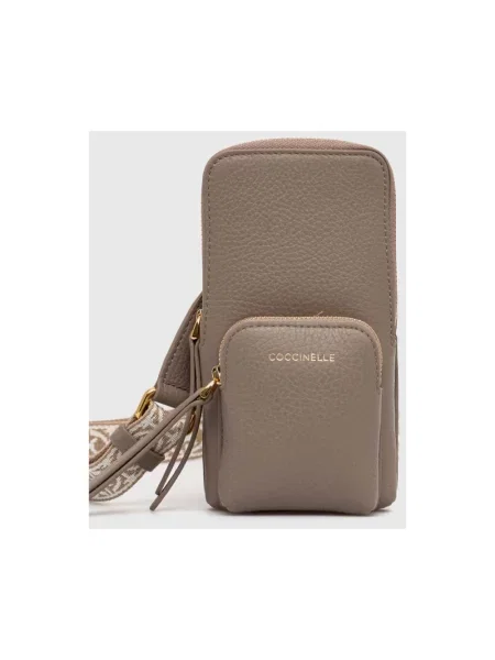 Coccinelle Torebka Na Smartfon Pixi beige beżowa