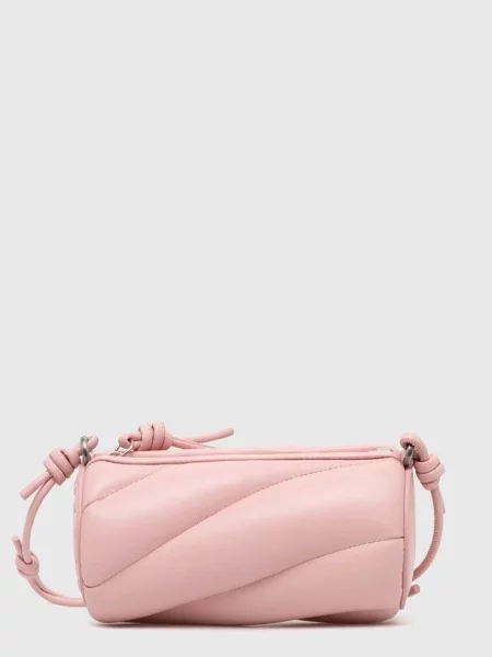 Fiorucci torebka skórzana Baby Pink Leather Mini Mella Bag różowy