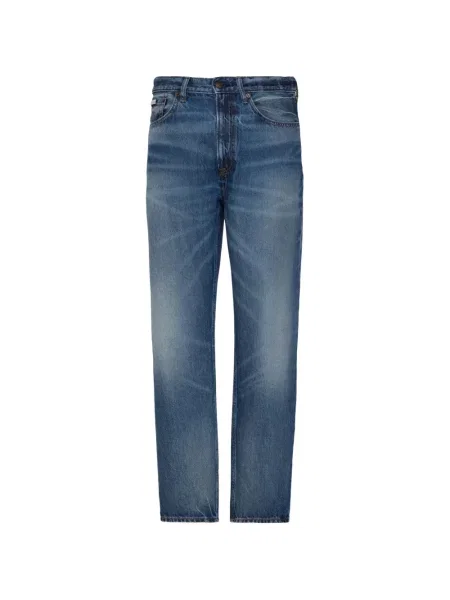 Blugi drepți Calvin Klein albastru