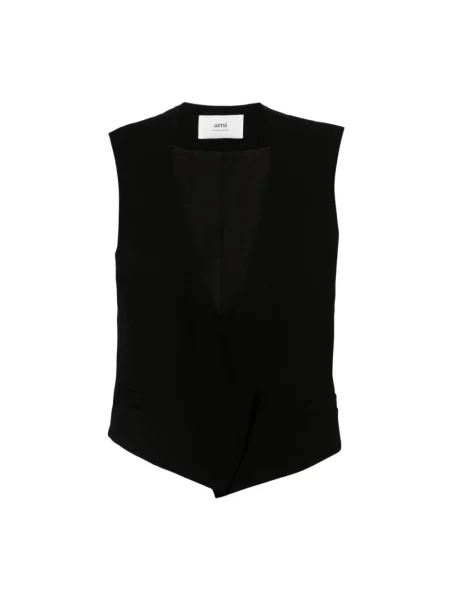 Kamizelka Ami Paris wełniana czarna