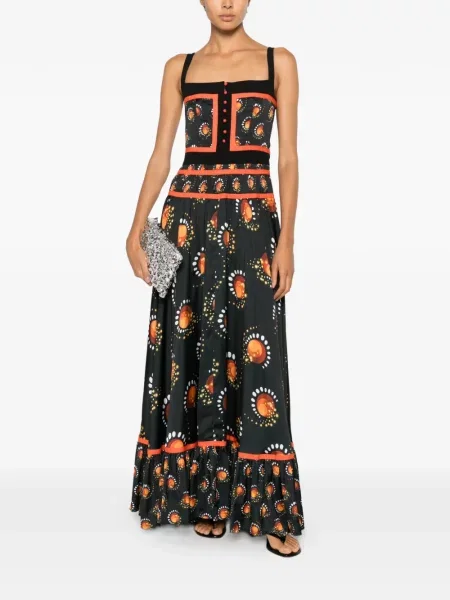 Rochie Rabanne cu imagine negru