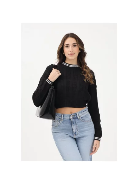 Dzianinowa bluza Tommy Hilfiger Jeans czarna