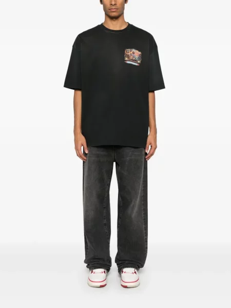 Tricou Amiri cu imagine negru