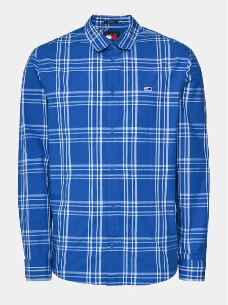 Tommy Jeans Košile Poplin modrá