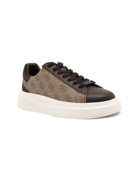 Guess Sneakers ELBA CARRYOVER cu adaos de piele maro