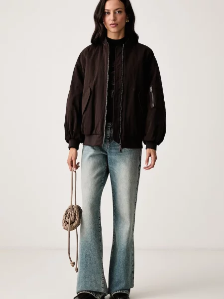 Armani Exchange geacă bomber pentru femei maro