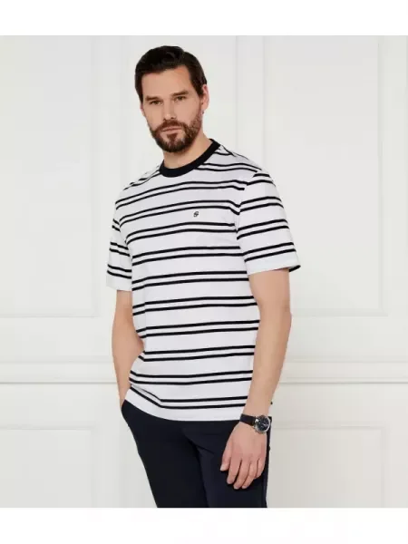 BOSS BLACK Tricou C-Taut alb