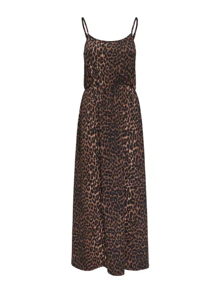 ONLY Poletna obleka ONLALTA rjava črna