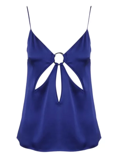 Top Stella Mccartney din satin albastru