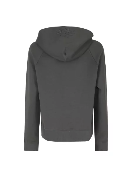 Bluza z kapturem Max Mara z kapturem szara