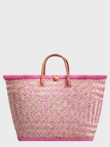 Le Comptoir de la plage Пляжна сумка Солома рожевий