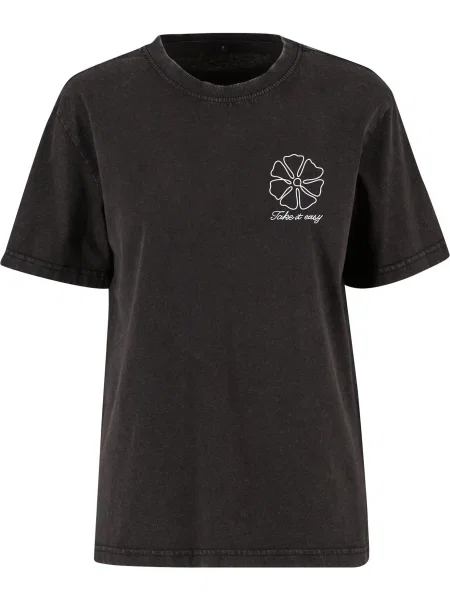 Miss Tee Tricou negru alb