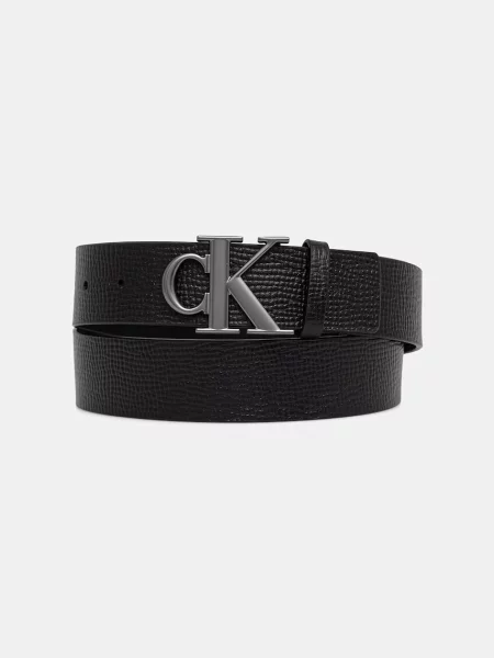 Calvin Klein curea pentru bărbați din piele negru