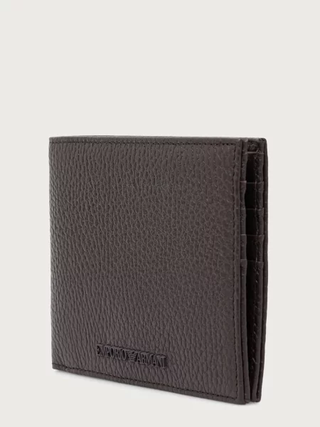 Emporio Armani denarnica usnjena rjava
