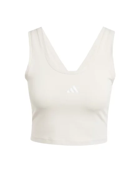 ADIDAS SPORTSWEAR Sport top Essentials gri deschis alb