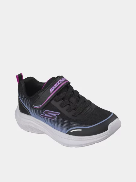 Дитячі Кросівки повсякденні Skechers MICROSPEC VELOCITY текстиль чорний