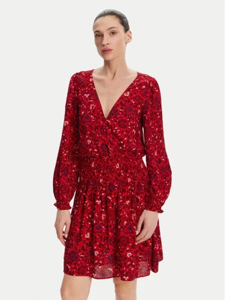 Pepe Jeans sukienka CECILE mini rozkloszowana czerwony