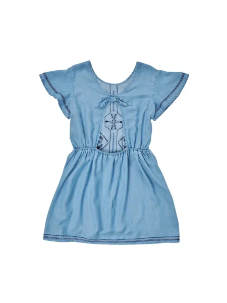 Rochie din denim copii Pepe Jeans albastru
