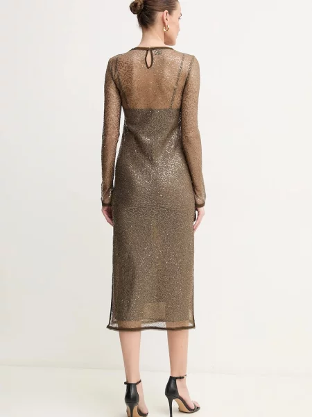 Макси платье Pinko зеленое