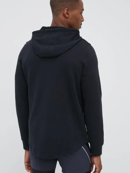 Hanorac Under Armour Rival Terry Lc Hoodie Black/ Onyx White L alb