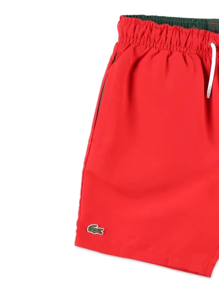 Kąpielówki dziecięce Lacoste czerwone
