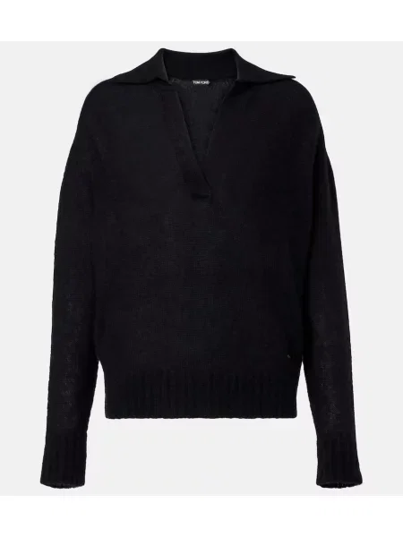 Pulover Tom Ford de mătase negru