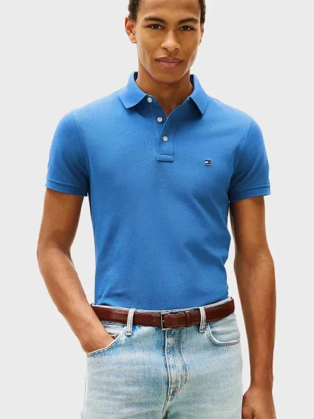 Поло Tommy Hilfiger блакитне