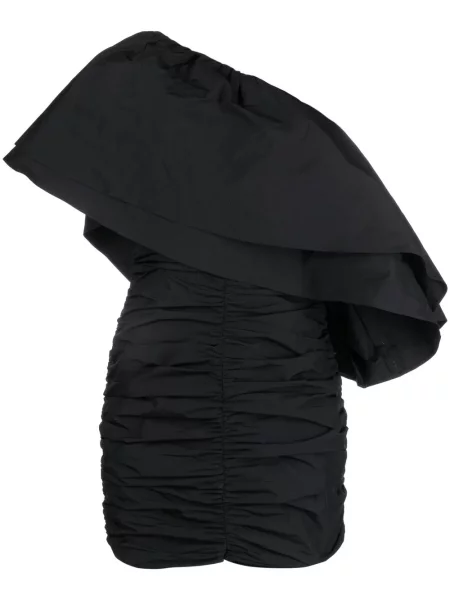 Rochie Rotate plisată cu un umăr gol negru