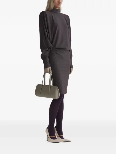 Rochie midi Mugler maro