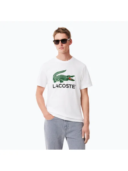 Tricou pentru bărbați Lacoste white alb