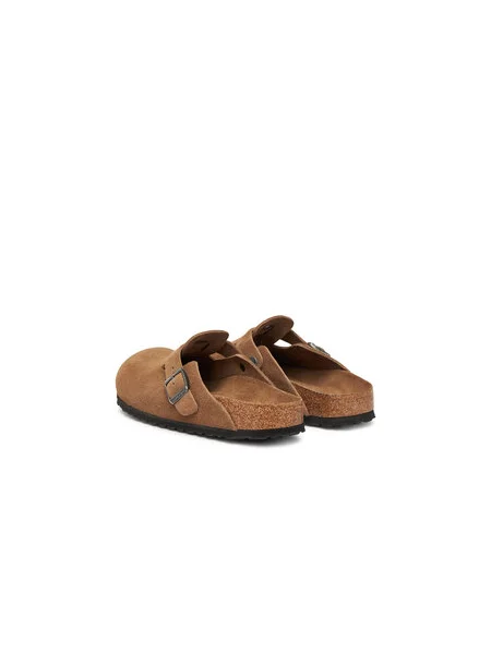 Sneakers Birkenstock Boston Soft Footbed Suede Leather Dark Tea Tonal Fb EUR 36 hnedá