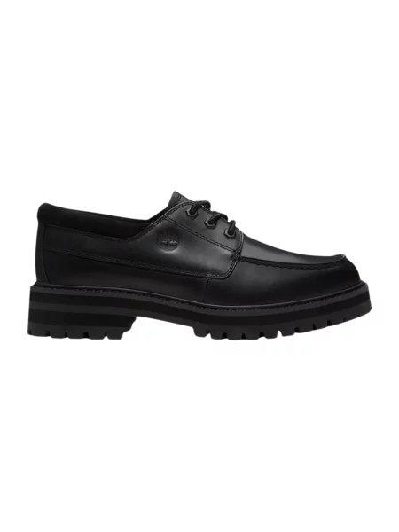 Półbuty Timberland sznurowane skórzane czarne