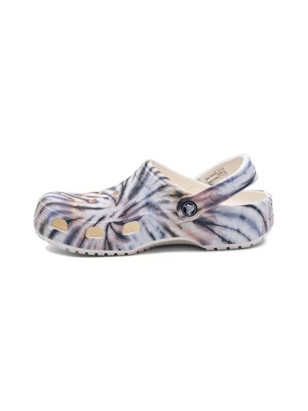 Batikolt klasszikus félcipő Crocs nyakkendővel szürke