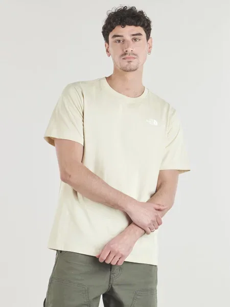 Póló The North Face Evolution Simple Dome Short Sleeve Tee Desert Stone XXL bézs