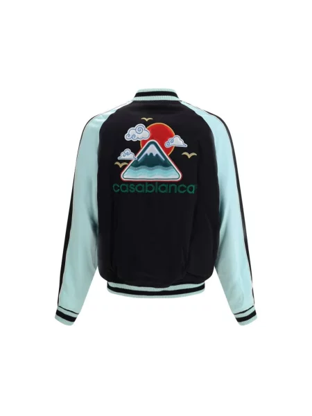 Kurtka bomber Casablanca z logo czarny