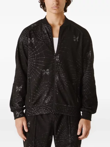 Kalhoty Needles s potiskem černé