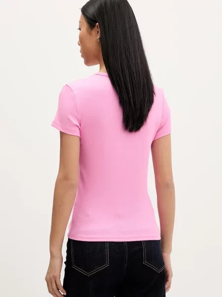 Tommy Jeans T-shirt basic z różowa