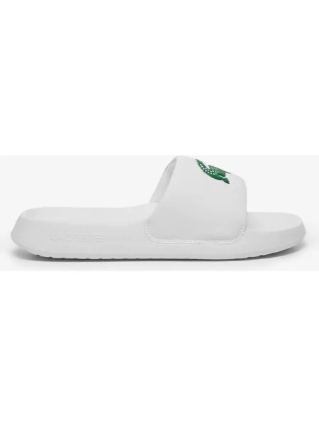 Klapki Lacoste Serve Slide zielone 42 białe