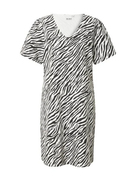 ICHI Rochie IH ZEBRA negru alb