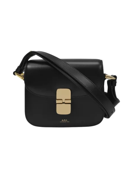 Mała mały torebka crossbody A.p.c. skórzana czarna