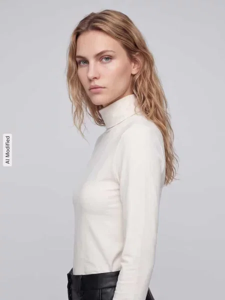 Bluzka z długim rękawem o kroju regular fit z mieszanki bawełny Marc O'polo Denim biała