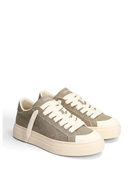 Sneakerși Demna cu șireturi din dantelă