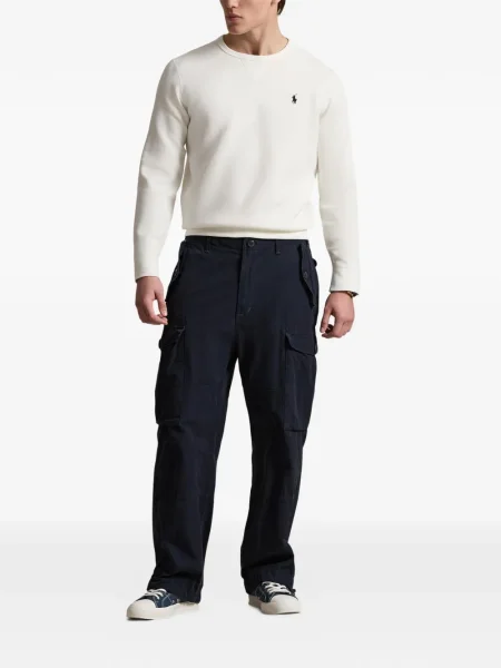 Ριγέ δερμάτινος κάλτσες Polo Ralph Lauren με κορδόνι μαύρο