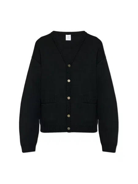 Kardigan Vetements wełniany czarny