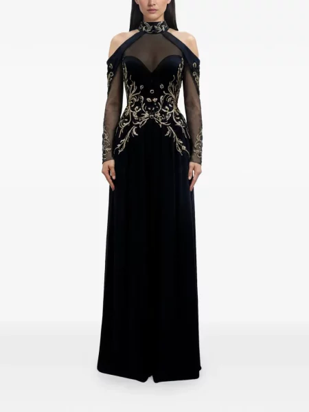 Rochie maxi Saiid Kobeisy de costum negru
