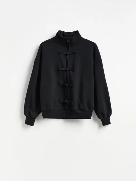 Reserved LADIES` JOGGING TOP negru