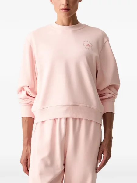 Pulover Adidas By Stella Mccartney cu imagine roz